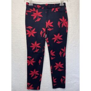 Banana Republic Womens size 0 Sloan Dress Pant Navy / Red